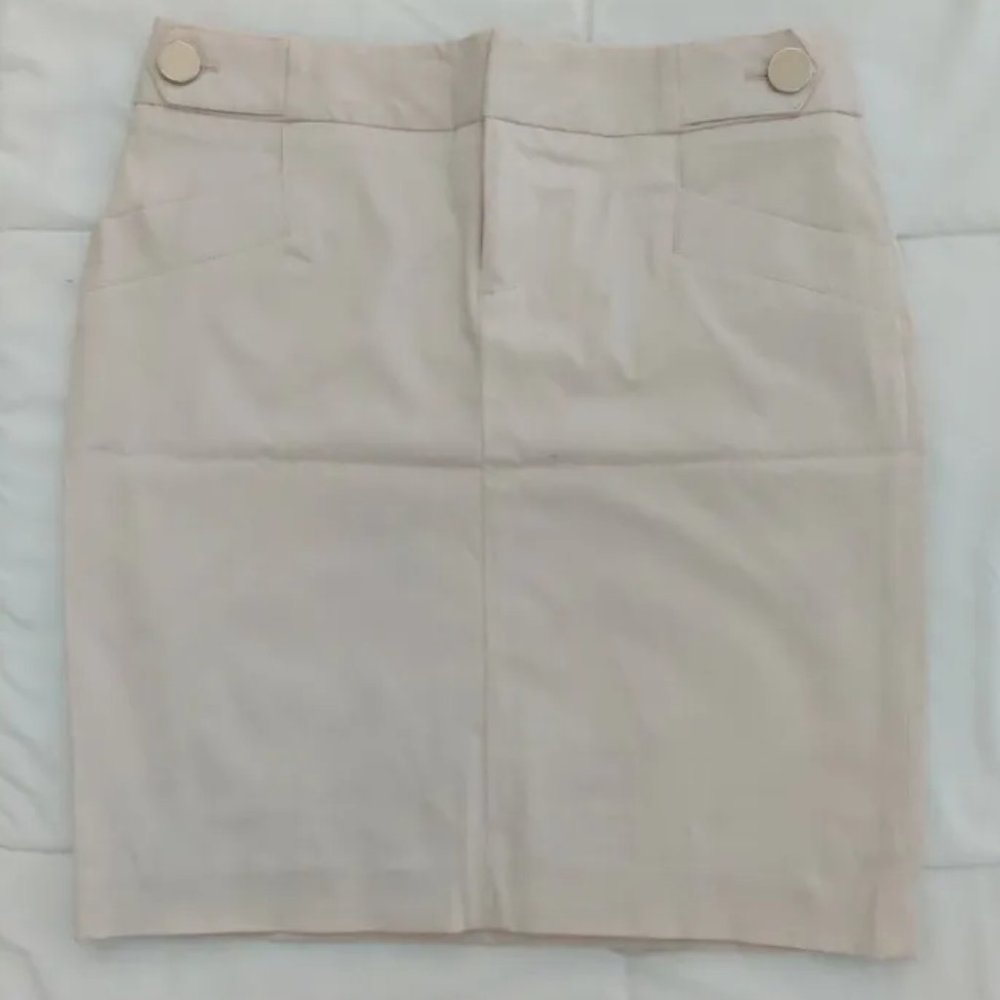 CK Cream Pencil Skirt XS